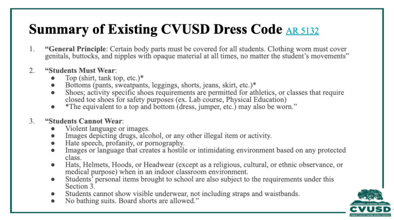Local Teachers’ Union Implores Board To Revisit Student Dress Code